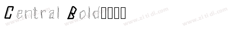 Central Bold字体转换